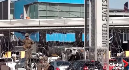Governo Trump instala barricadas contra caravana de migrantes que chega na fronteira entre México e EUA