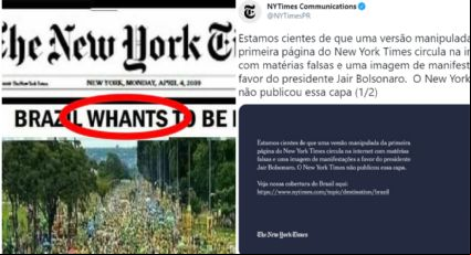 Após repercussão, New York Times divulga nota em português para desmentir fake news bolsonarista