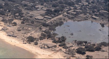 As impressionantes imagens da destruição em Tonga após a erupção vulcânica