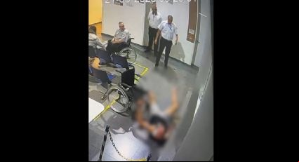 VÍDEO: segurança atira no chão e chuta paciente em cadeira de rodas